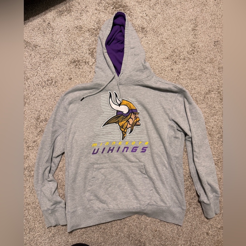 Gray and Purple Men's Sweater